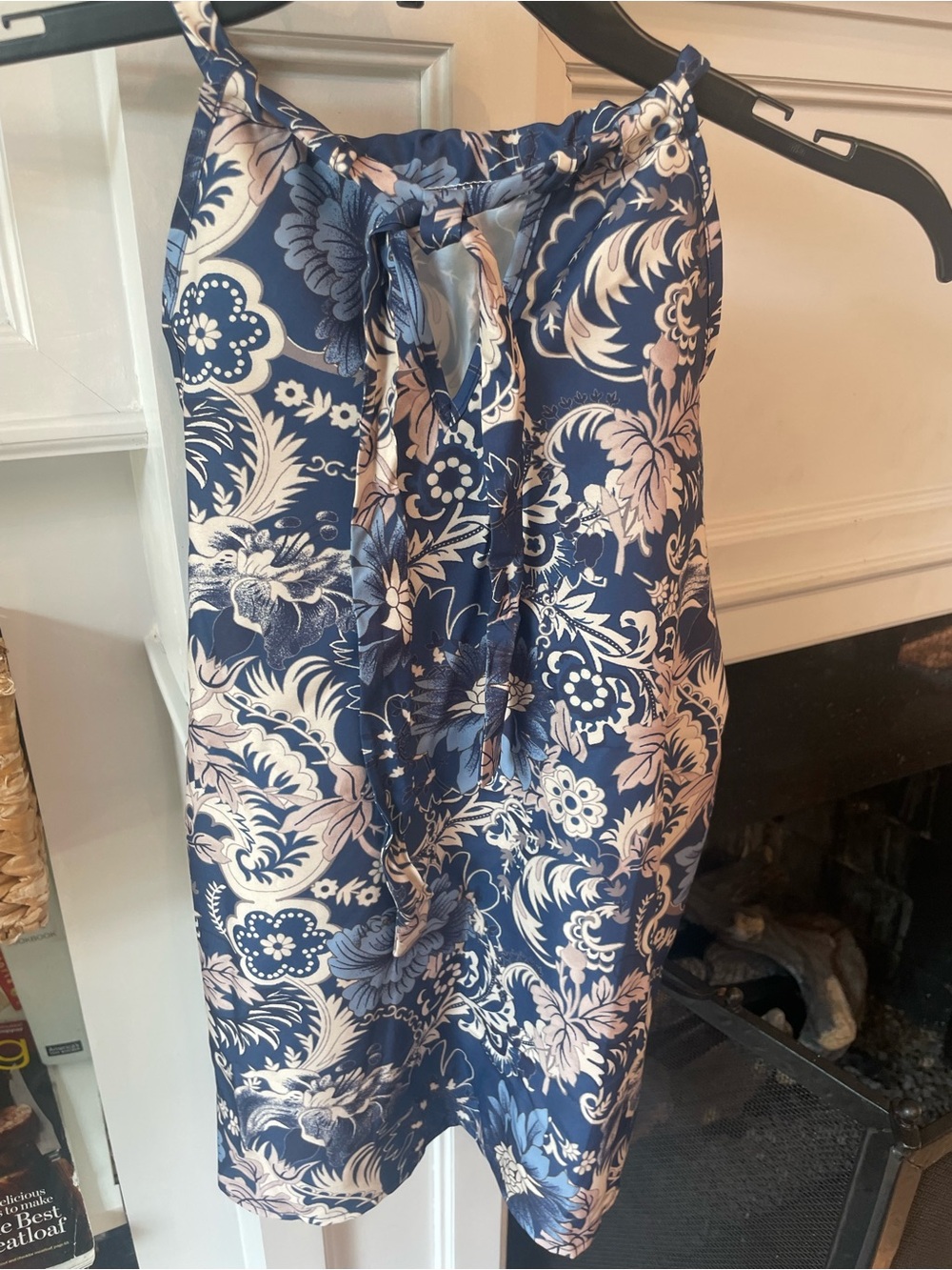 Women’s Navy Blue Floral Top